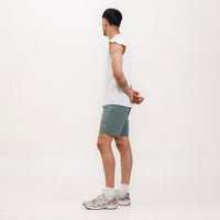 Training Shorts- Moss Olive 7"