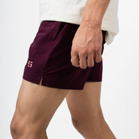 Training Shorts- Deep Plum 5"