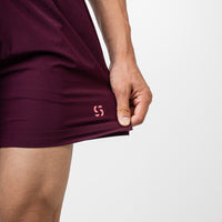 Training Shorts- Deep Plum 5"
