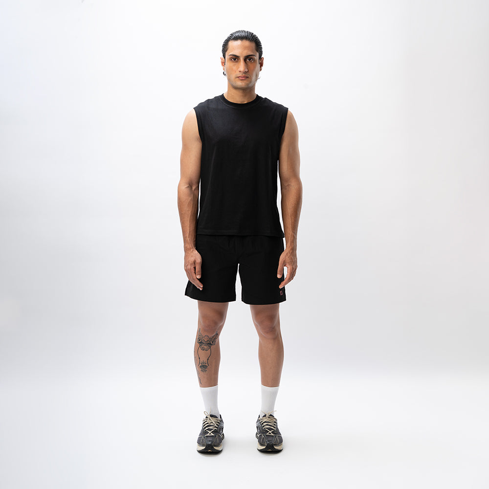 Training Shorts- Onyx Black 7"