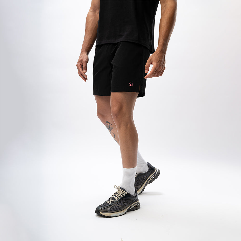 Training Shorts- Onyx Black 7"