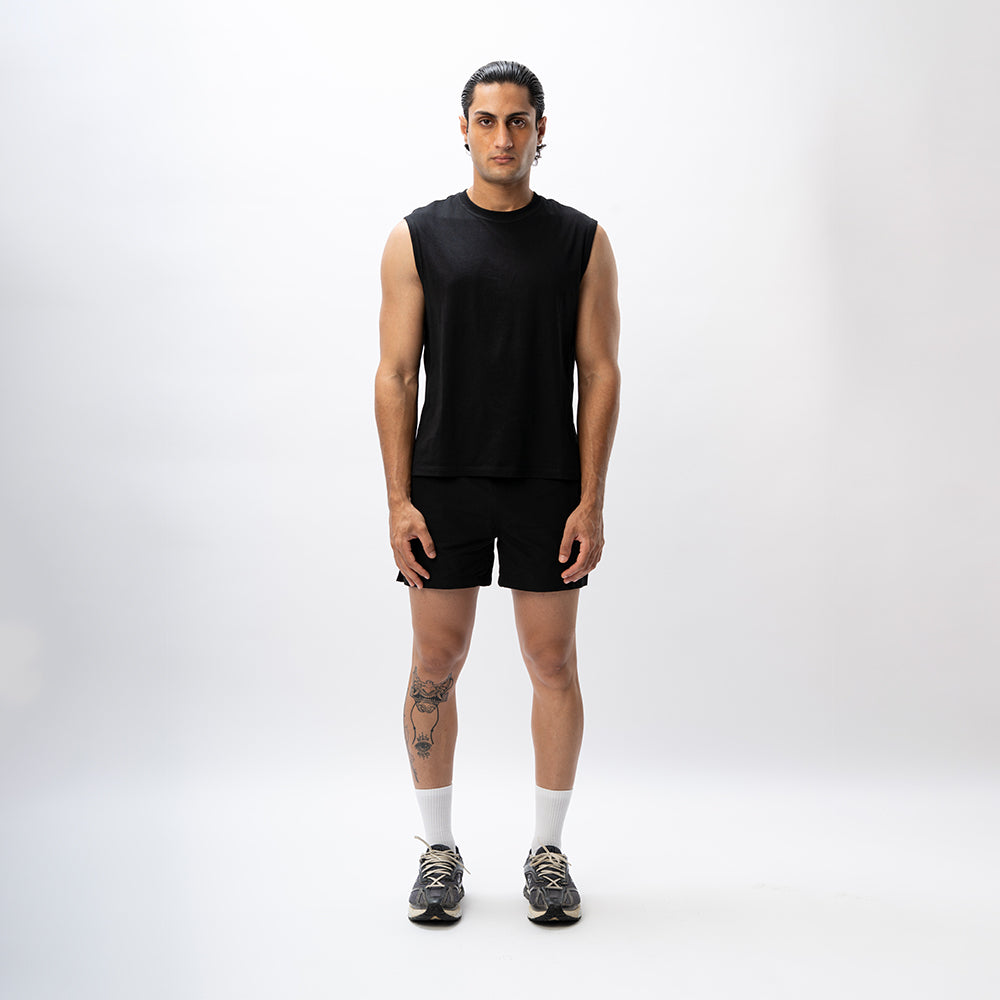 Training Shorts- Onyx Black 5"
