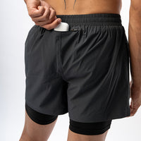Core 2-in-1 Shorts : Graphite Gray