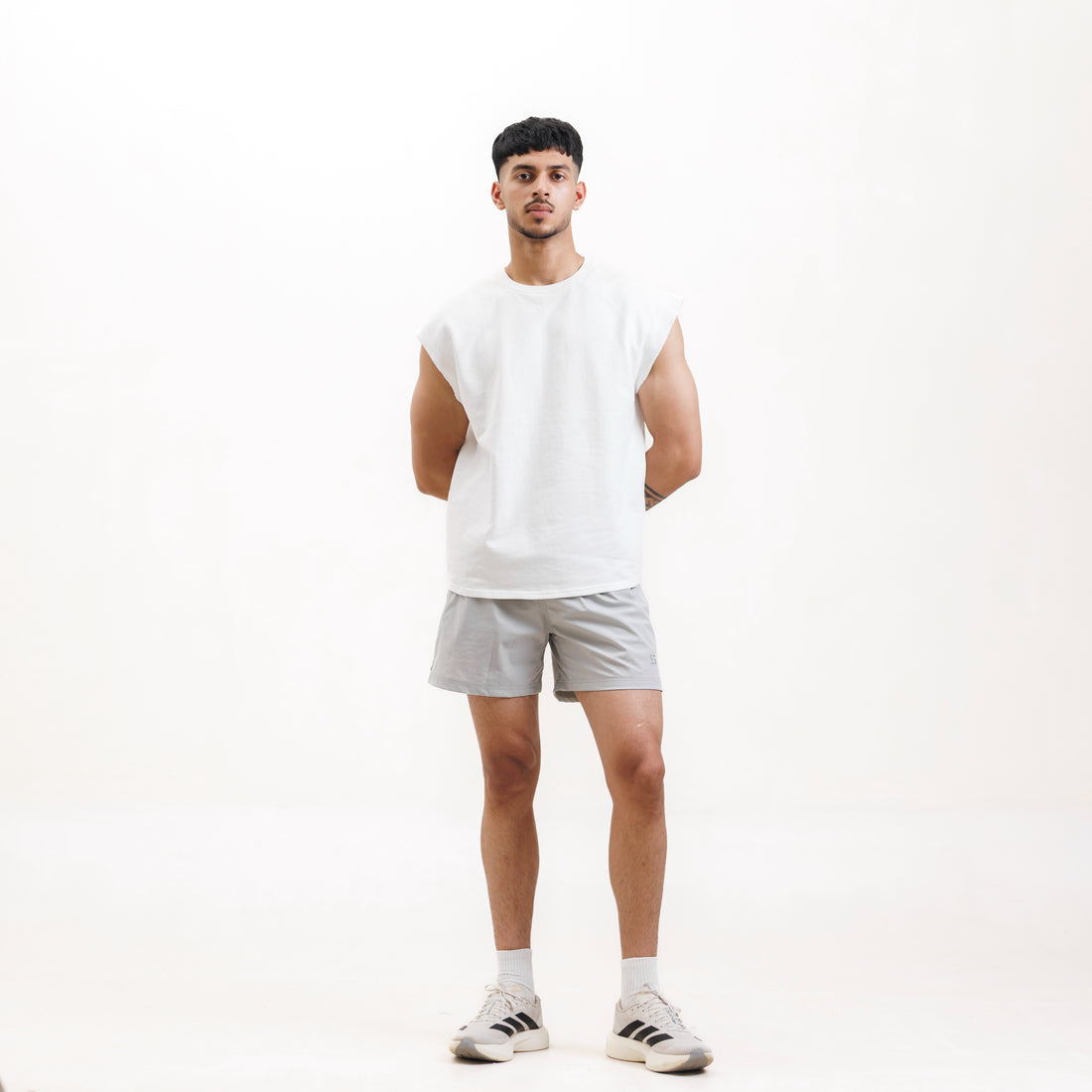 Training Shorts- Vapor Gray 5"
