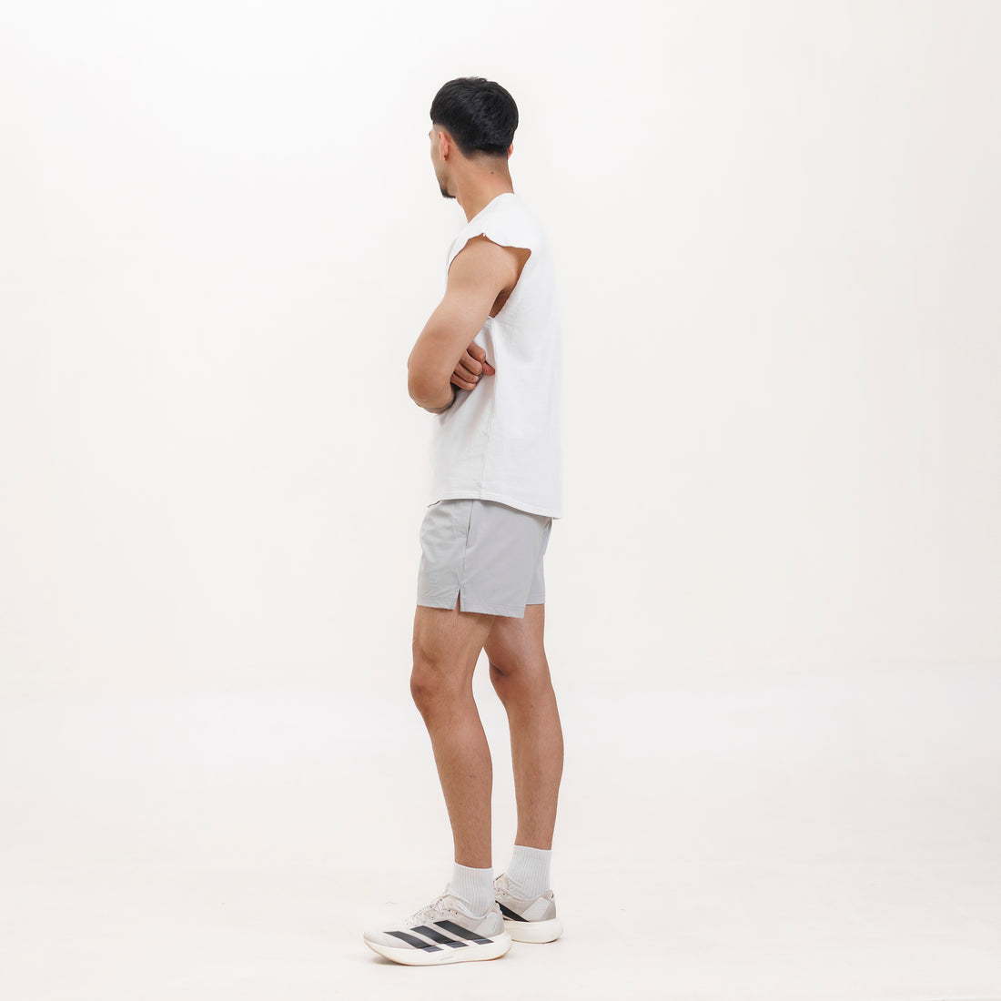 Training Shorts- Vapor Gray 5"