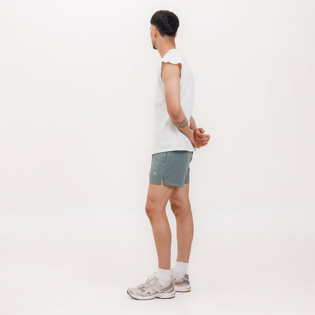 Training Shorts- Moss Olive 5"