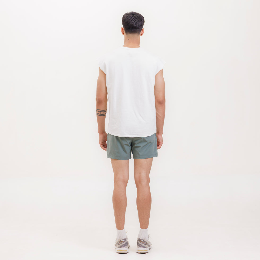 Training Shorts- Moss Olive 5"