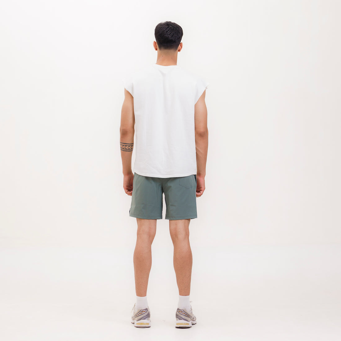 Training Shorts- Moss Olive 7"
