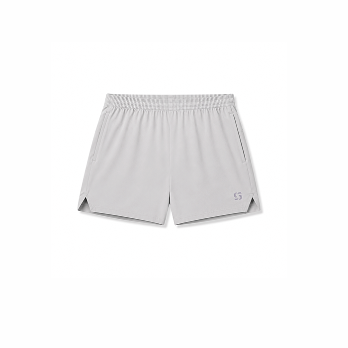 Training Shorts- Vapor Gray 5"
