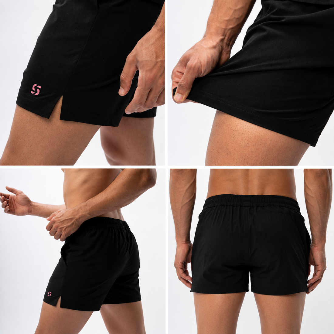 Training Short Shorts- Onyx Black 3.5"
