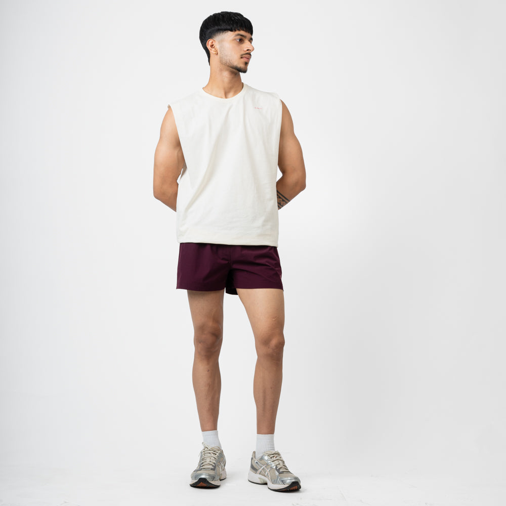 Training Short Shorts - Deep Plum 3.5"