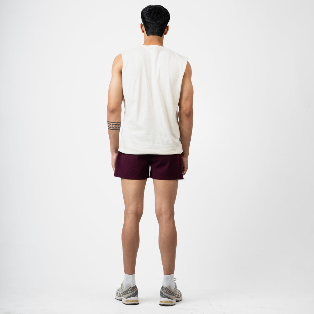 Training Short Shorts - Deep Plum 3.5"
