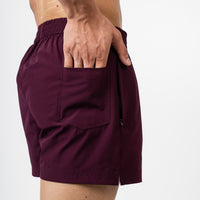 Training Short Shorts - Deep Plum 3.5"