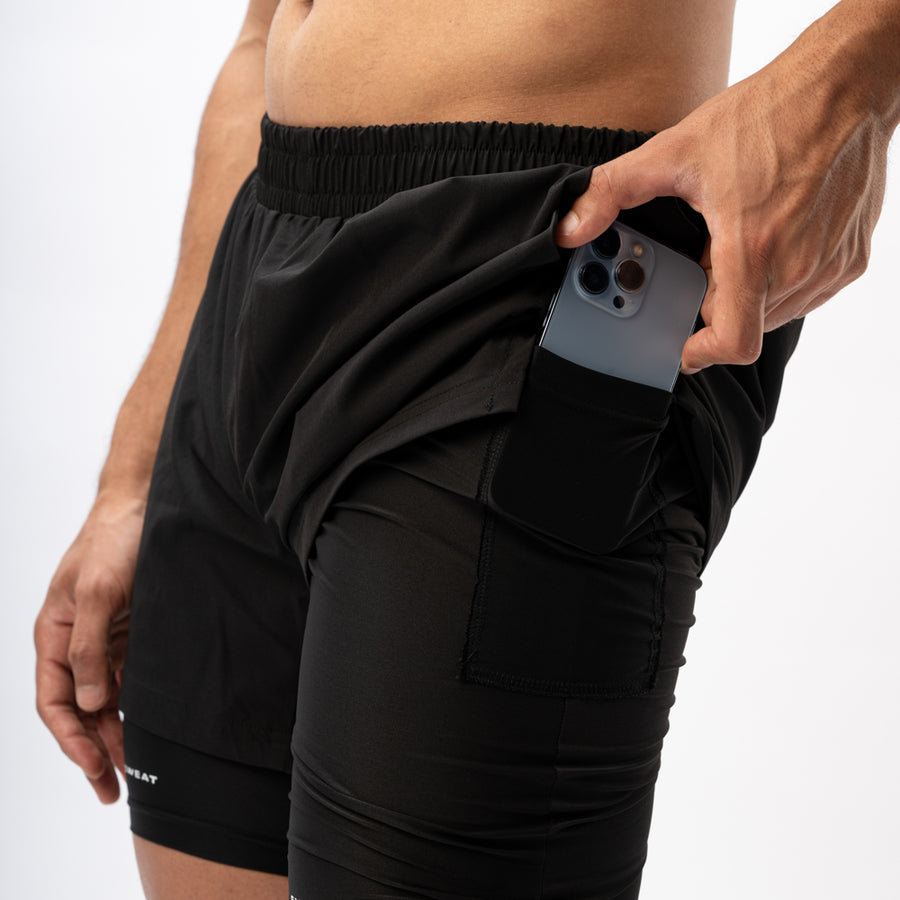 Core 2-in-1 Shorts : Onyx Black