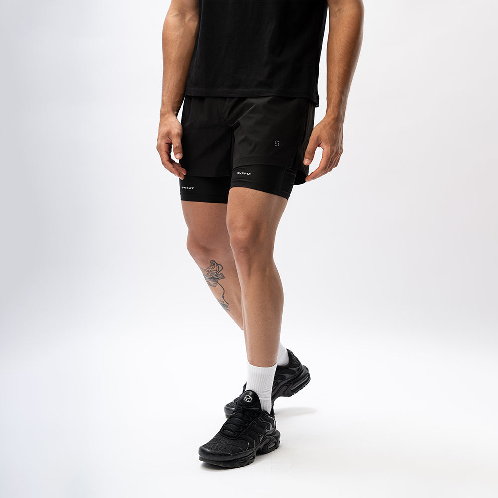 Core 2-in-1 Shorts : Onyx Black