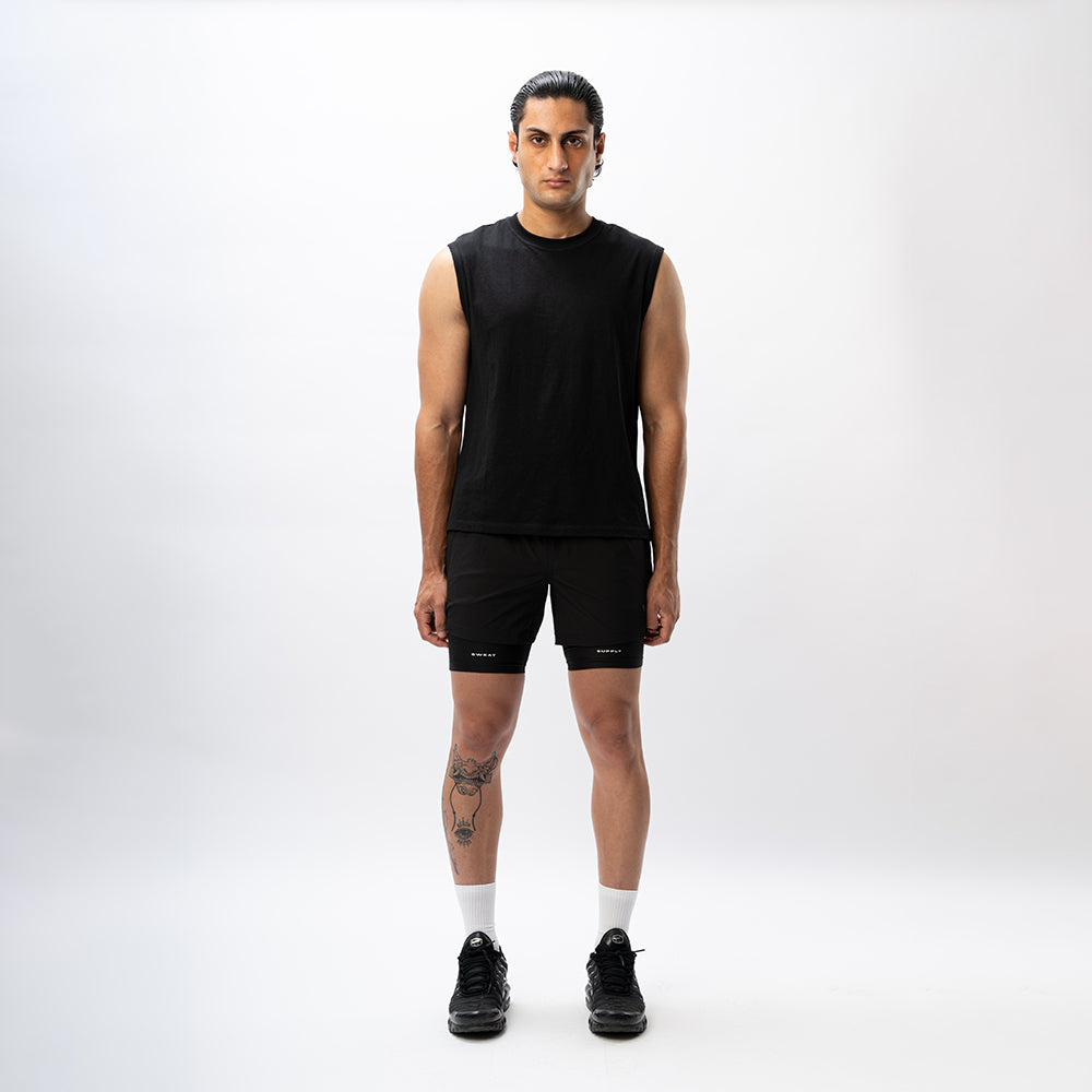 Core 2-in-1 Shorts : Onyx Black