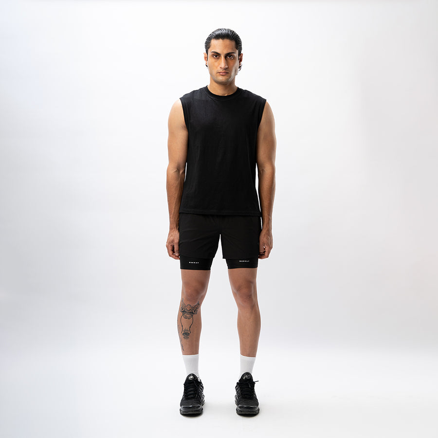 Core 2-in-1 Shorts : Onyx Black